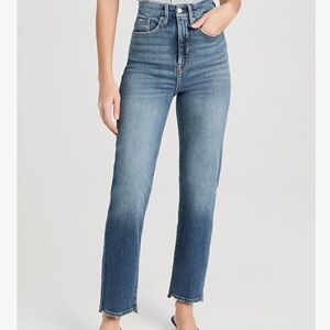 Good American Good Boy Straight Cropped Jeans